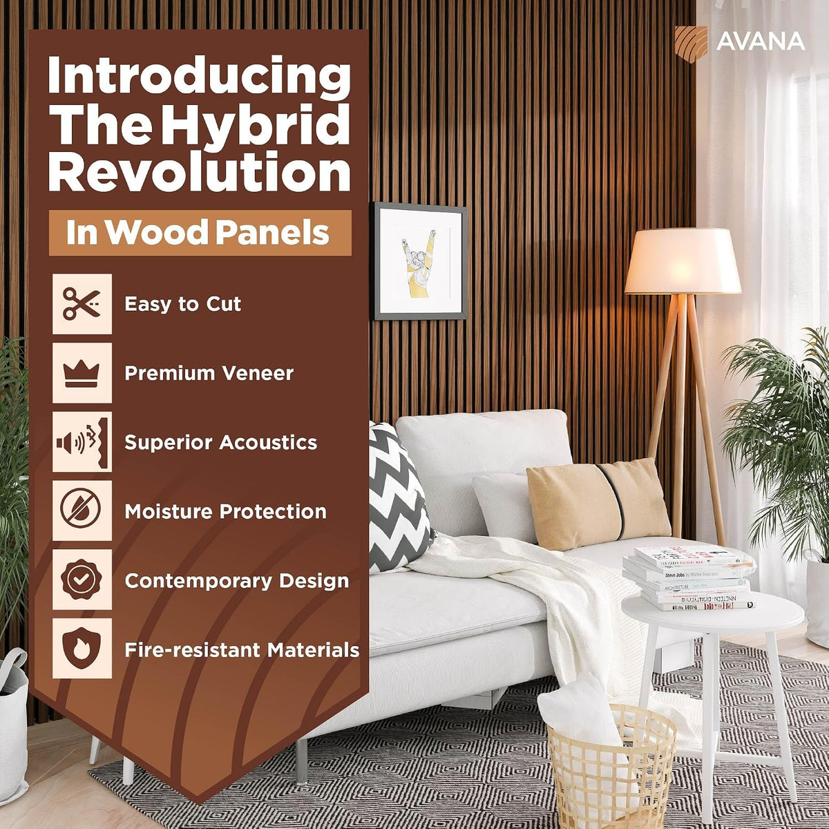 avana acoustic wood wall panels – 47.2 x shown in use