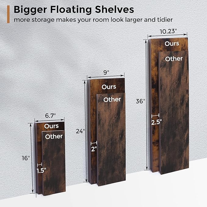Floating Shelves (2 Pack)