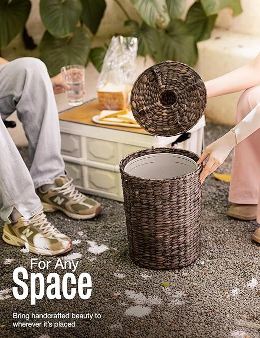 4 Gallons Wicker Waste Basket