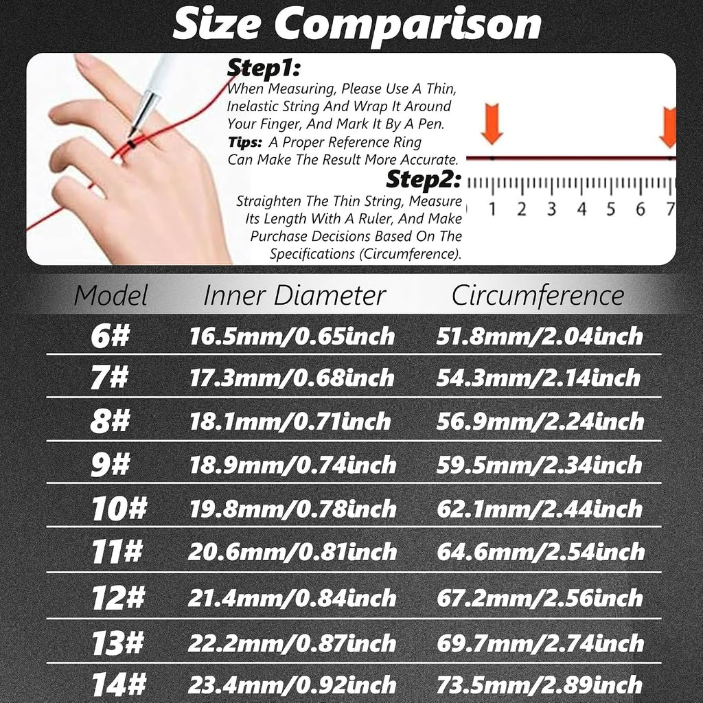 smart health ring fitness tracker for men women showing dimensions