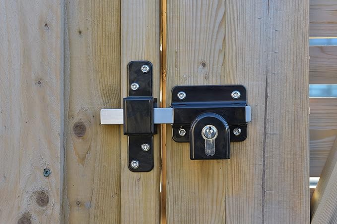 GateMate Long Throw Gate Lock, Euro Profile Keyed Both Sides Gate Lock