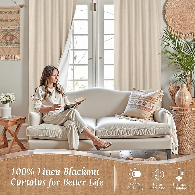 LAMIT Full Blackout Window Curtains