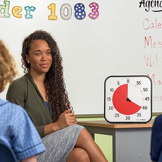 TIME TIMER 12 inch Visual Timer 60 Minute Kids Desk Countdown Clock