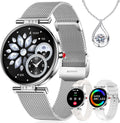 Smart Watch for Women (3 Bands) 1.19“ AMOLED Bluetooth Call Fitness Tracker