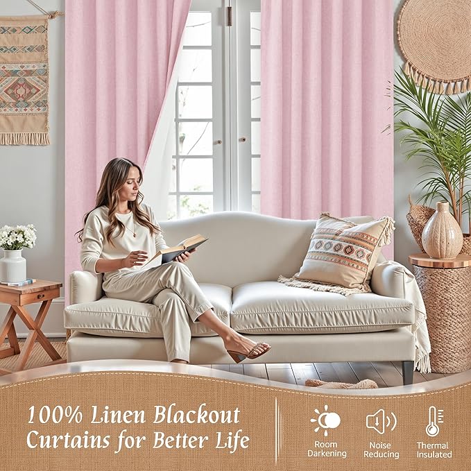 LAMIT Full Blackout Window Curtains