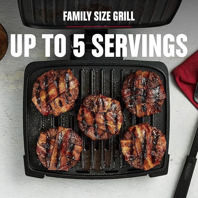 GEORGE FOREMAN® Contact Submersible™ Grill, 5-Serving Grill