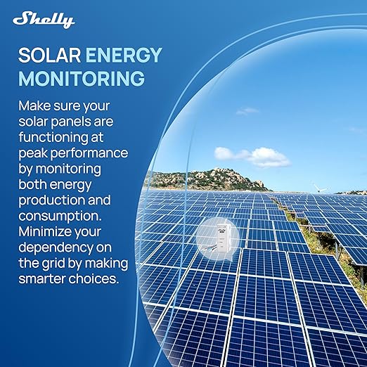 Shelly 3EM-63W Gen3 | Wi-Fi Operated Smart 3-Phase Energy Meter | Home