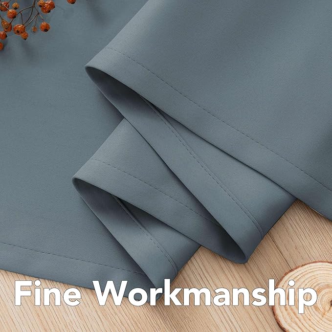 H.VERSAILTEX Blue Blackout Curtains