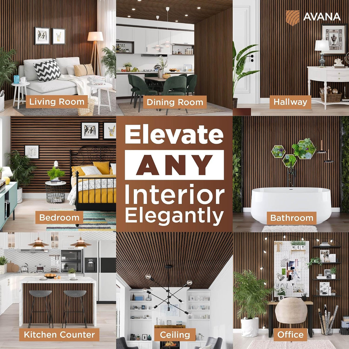 avana acoustic wood wall panels – 47.2 x, close-up detail