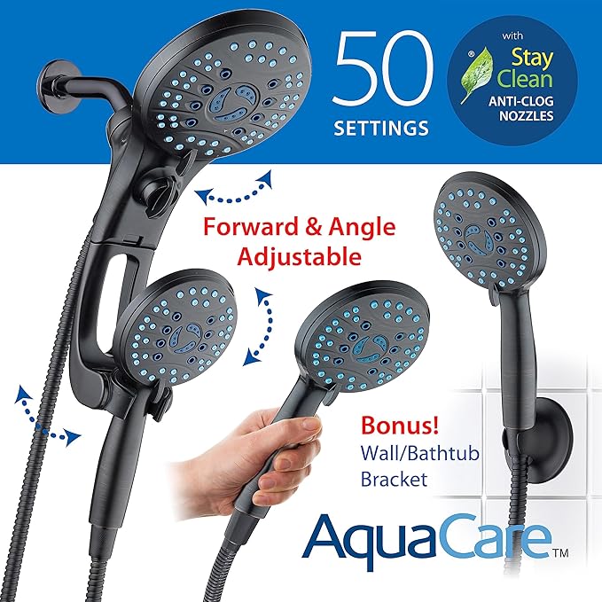 Hotel Spa AquaCare for California As-Seen-On-TV High Pressure Handheld Rain