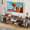 GYIIYUO TV Stand with Fabric Drawers