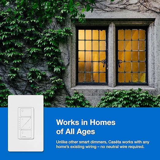 Lutron Caseta Original Smart Dimmer Switch Kit w/ Hub,