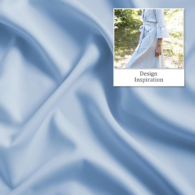 DUALIFE Light Sky Blue Curtains