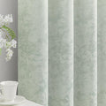 Beauoop Green Floral Jacquard Blackout Curtains 108 Inches Long 2 Panels