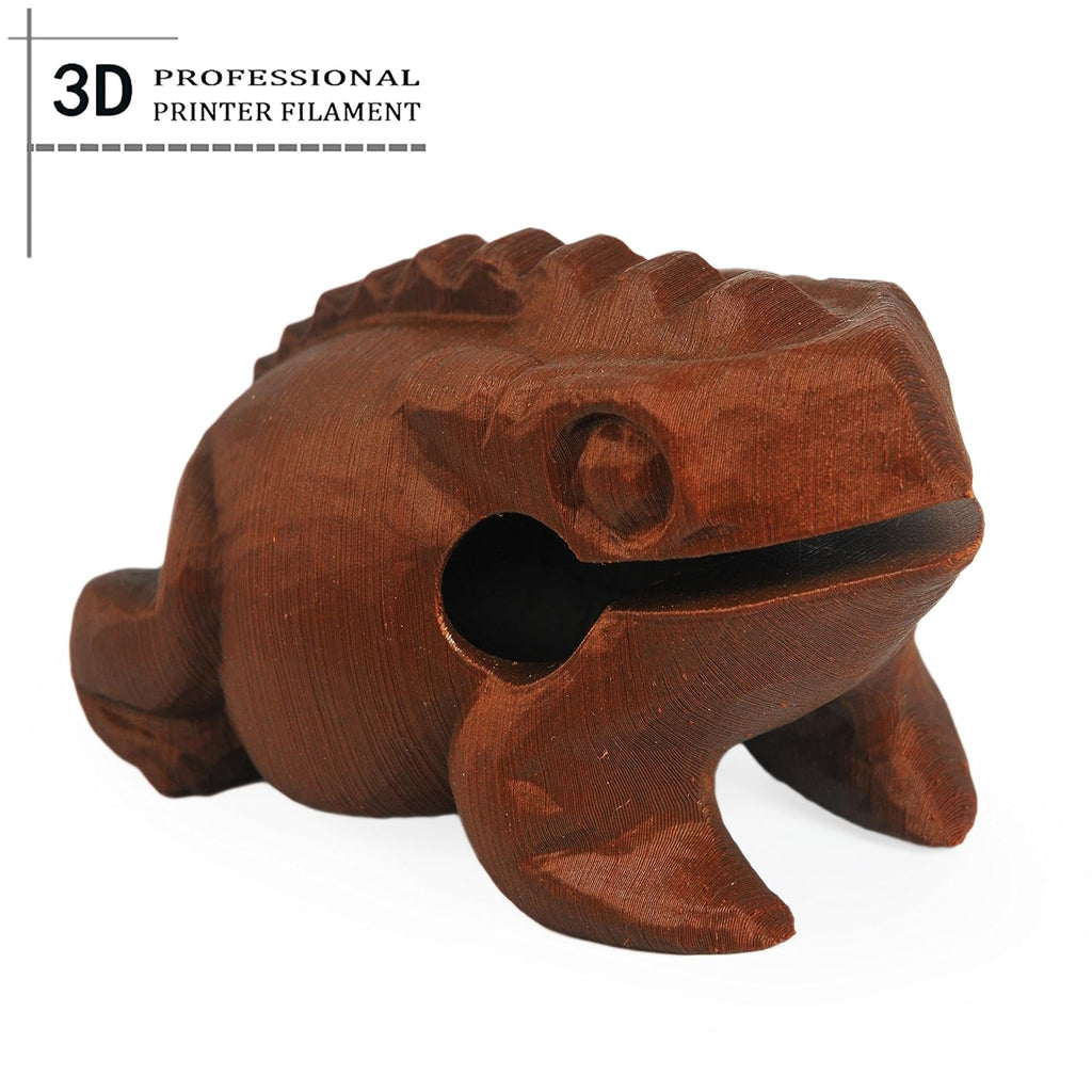 Real Wood PLA 1.75mm 3D Printer Filament, Dimensional Accuracy +/- 0.03 mm, 1KG Spool, 30% Real Wood-infill (Rosewood)