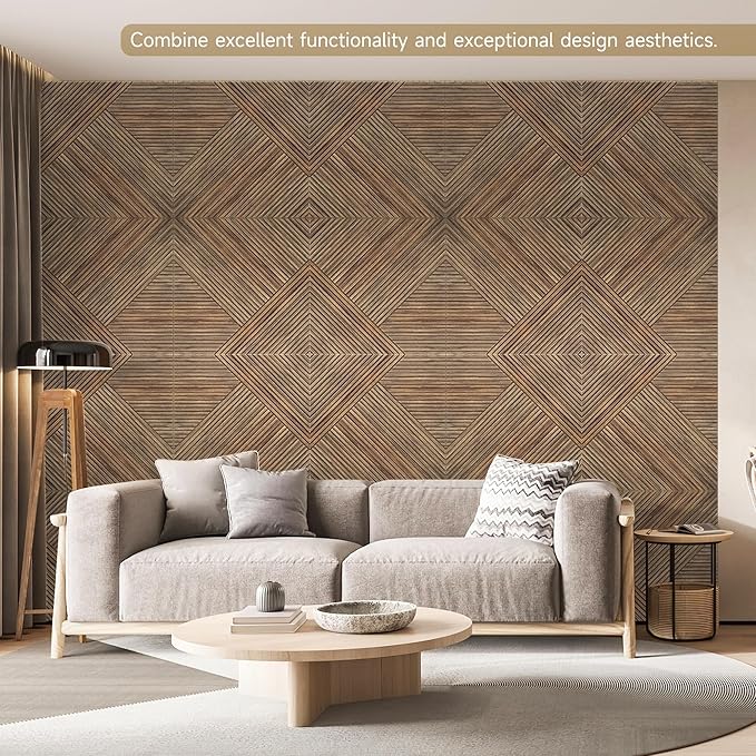 Autorific Acoustic Wall Panels, 6 Pack Total Size 72 x 48 Inches, Self-Adhesive
