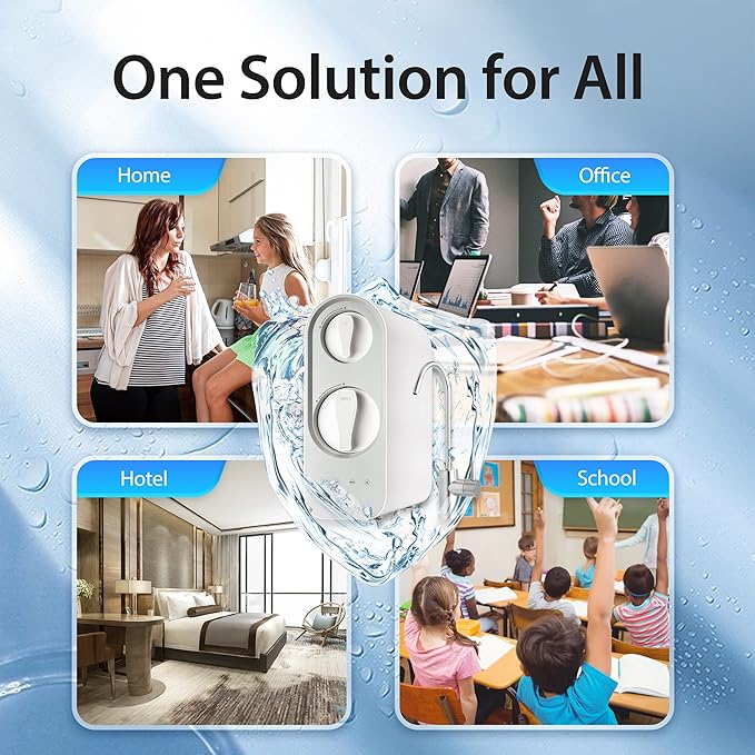 iSpring RO600BN Tankless Reverse Osmosis System Under Sink, 600 GPD Fast Flow