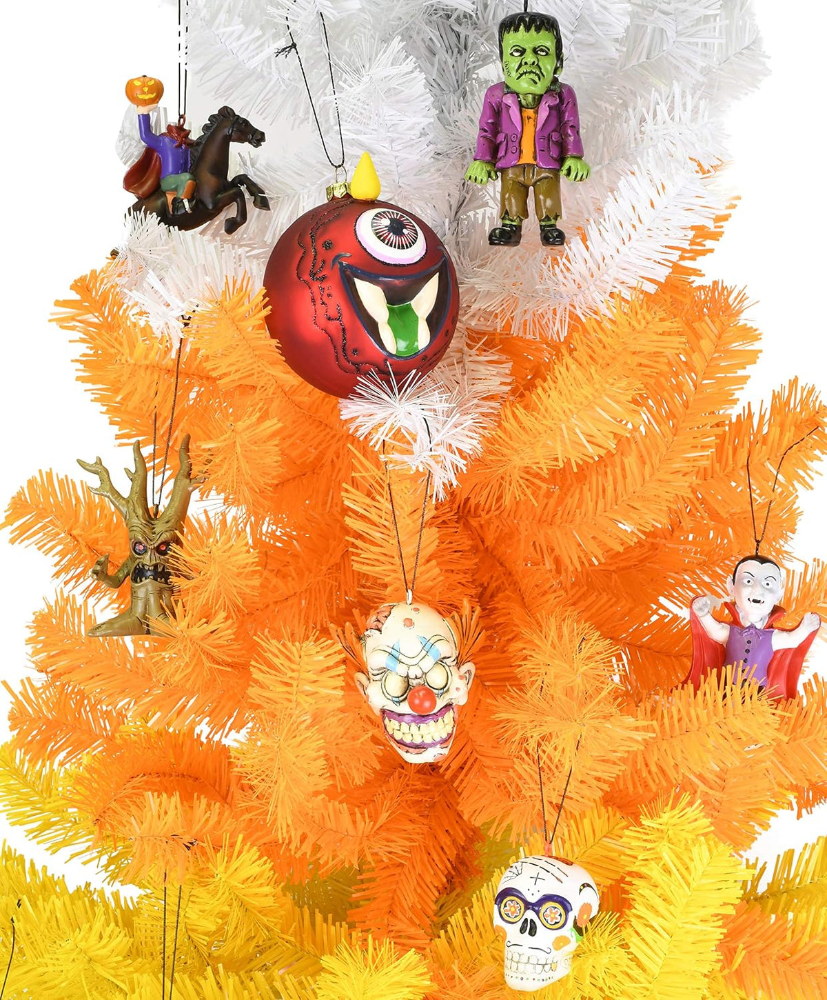 Tree Buddees White Orange and Yellow Candy Corn Halloween Tree (3 Foot)