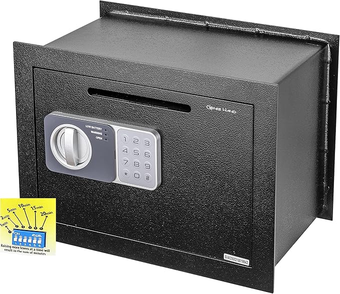 Genie Hand – Time Delay Safe, Anti Robbery Safe Box, Timed Controlled Opening –