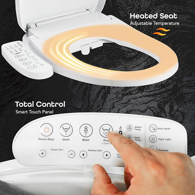 BidetMate 3000 Series Electric Heated Bidet Smart Toilet Seat