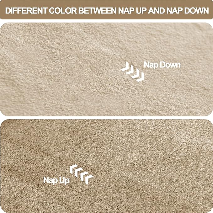 JIUZHEN Taupe Velvet Curtains 96 inches