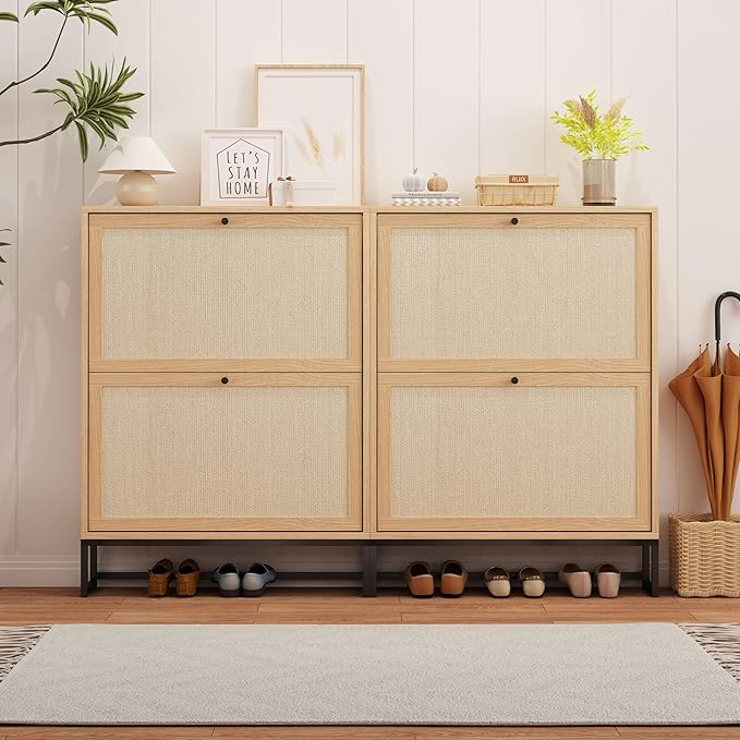 AVZEAR Narrow Shoe Storage Cabinet