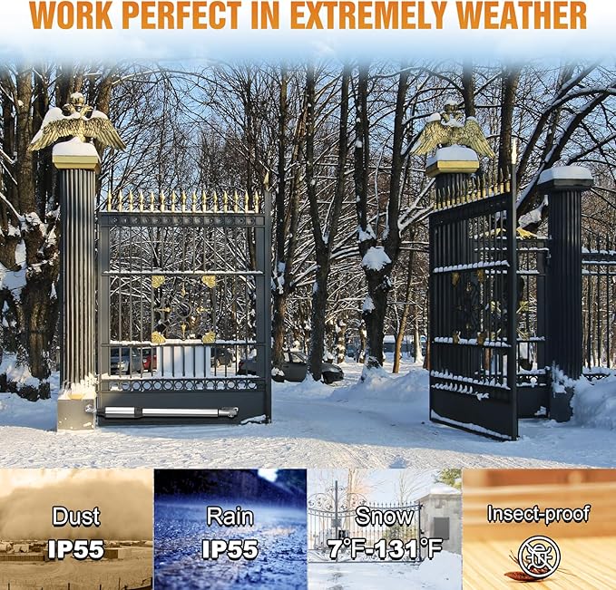 JUJIANG C026 Solar Gate Opener