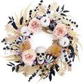 Valery Madelyn 24" Halloween Wreath for Front Door Decor with Lights