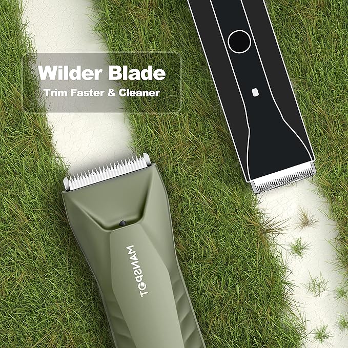 MANSPOT Manscape Trimmer for Men Ball/Pubic/Groin, Electric Body Hair Trimmer