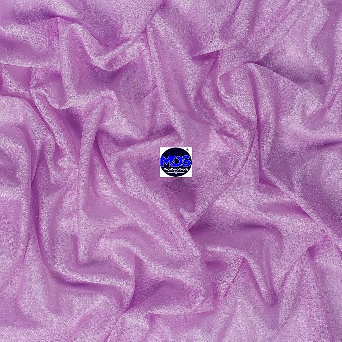 MDS Halloween Chiffon Draping Fabric - 2 Panel, 30" Wide x 40ft Long - Sheer Spooky Arbor & Canopy Drapery for Haunted House Backdrops, Party Ceilings, DIY Costumes & Themed Events - Orchid (Pack of 2)