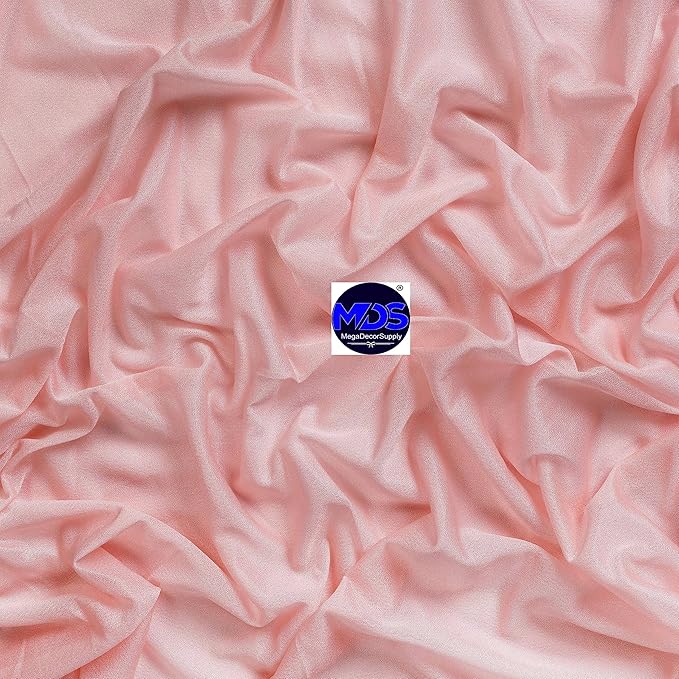 MDS Halloween Chiffon Draping Fabric - 2 Panel, 30" Wide x 40ft Long - Sheer Spooky Arbor & Canopy Drapery for Haunted House Backdrops, Party Ceilings, DIY Costumes & Themed Events - Dusty Rose (Pack of 2)